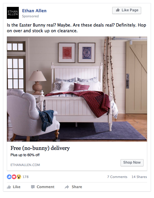 photo of Facebook ad